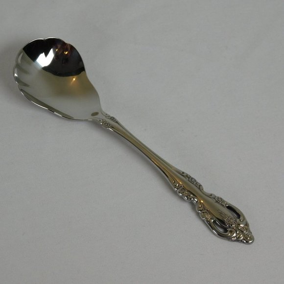 Oneida Brahms Community Stainless 5 Serving Pieces Pie Gravy Sugar Butter Fork - Picture 3 of 13